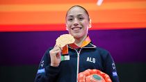 Algerian gymnast becomes world champion on uneven bars