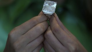 Rare blue diamond goes on display in Abu Dhabi ahead of May auction