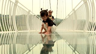 Spectacular glass-bottomed bridge opens in Vietnam