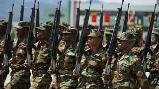 Haitian soldiers complete mlitary training in Mexico 