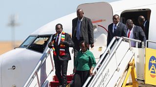 Zimbabwe's Mnangagwa joins global leaders for Beijing parade