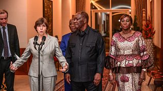 France's foreign minister visits Ivory Coast for talks on security