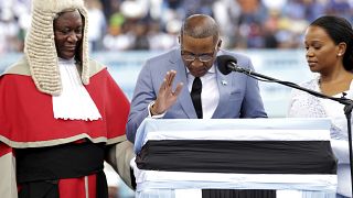 Duma Boko takes oath as Botswana's president 