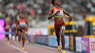 Kenya's Faith Cherotich claims gold in the women's 3,000m steeplechase
