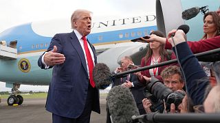 Trump warns Europe against immigration as he arrives in Scotland