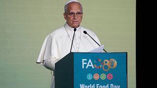 Pope Leo XIV warns world leaders against indifference to global hunger
