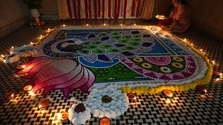 Devotees prepare to celebrate Diwali