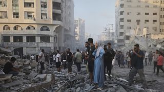 Israeli strikes in Gaza City destroy mosque and residential tower