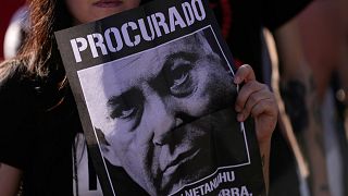 Protesters criticise Trump over Gaza war and trade tariffs in Brazil