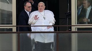 Pope Francis leaves hospital after five weeks of treatment for pneumonia