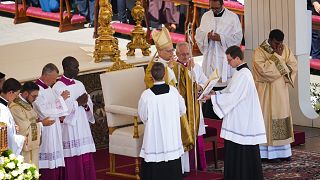 Pope Leo XIV canonizes first two saints of his pontificate