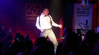 Finalists rock invisible riffs at Air Guitar World Championships