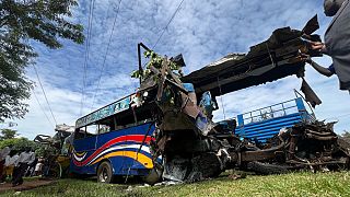 At least 46 dead after two buses collide on Uganda highway