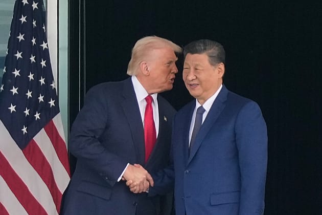 Trump, Xi meet in person as US and China move to ease trade tensions